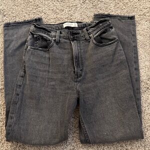 Abercrombie & Fitch Gray Straight Leg Jeans